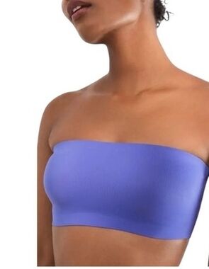 Free People Intimately Nina Bandeau Bralette Top Bra Iris Purple Size M EXC